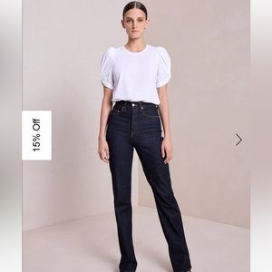 ALC KATI PUFF SLEEVE WHITE TOP